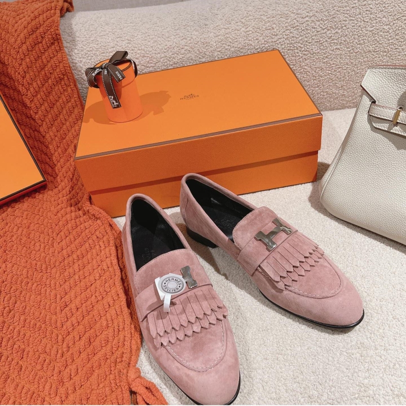 H**mes leather shoes